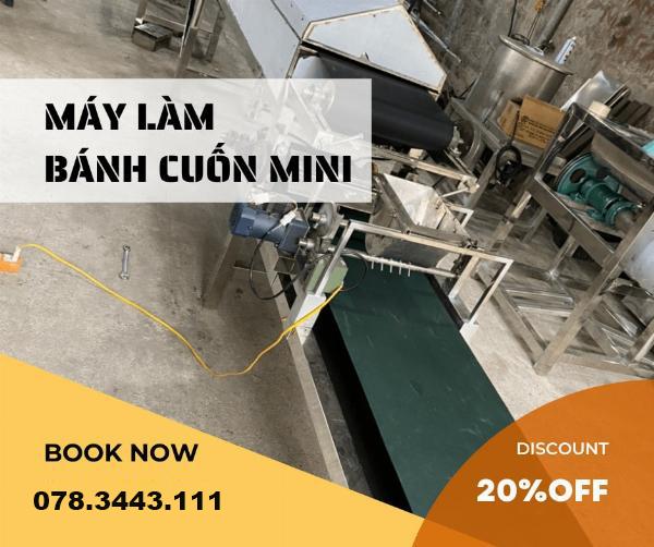 Máy làm bánh cuốn mini